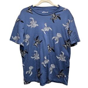 Disney Stitch Blue Graphic Short Sleeve Tee‎ Size XL